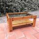 Solid pine coffee table dlg regain 70s vintage