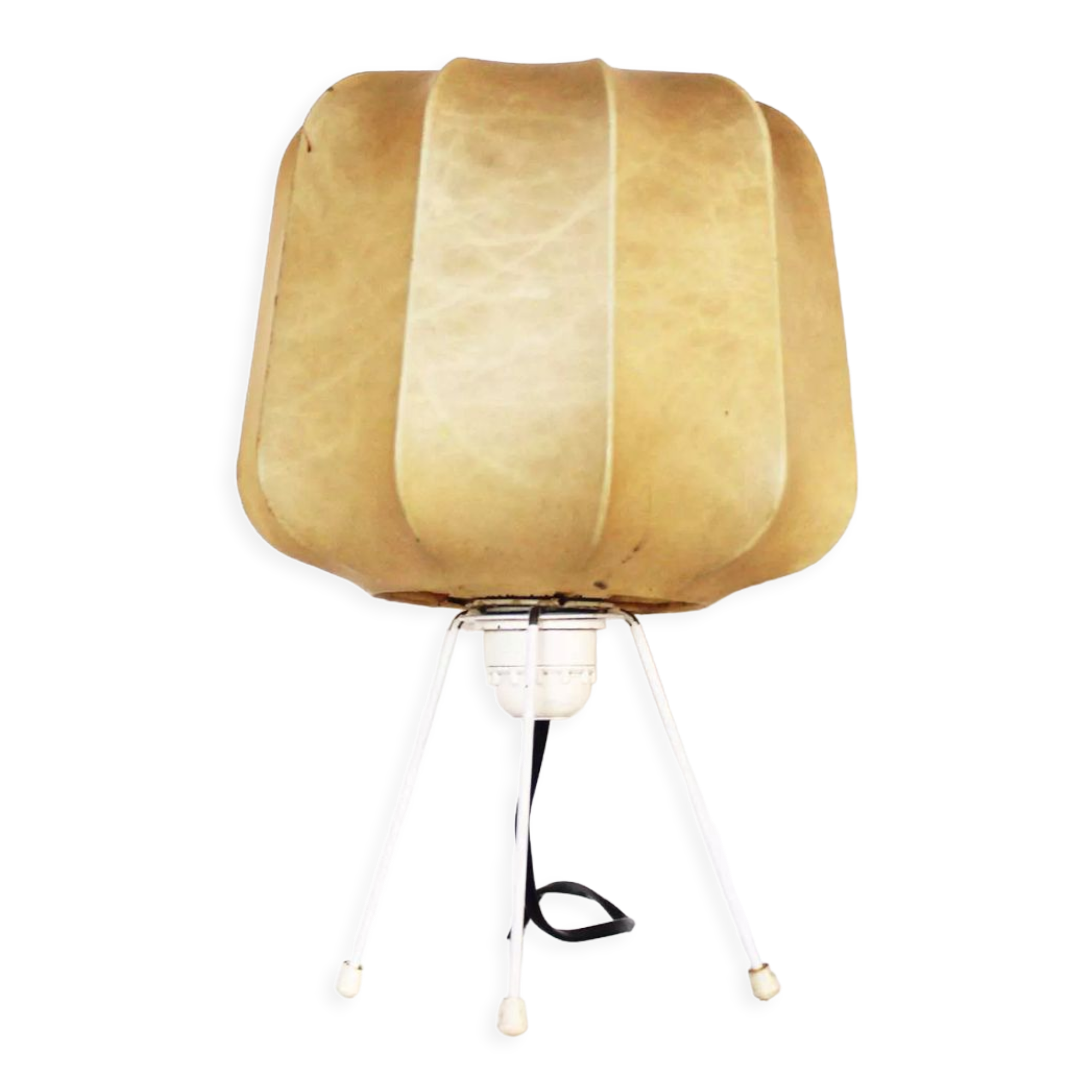 Early model cocoon tripod table lamp