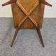 Modernist coffee or side table in oak marquetry, France 1960.