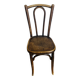 Chaise bistrot Baumann vintage en bois courbé et gaufré