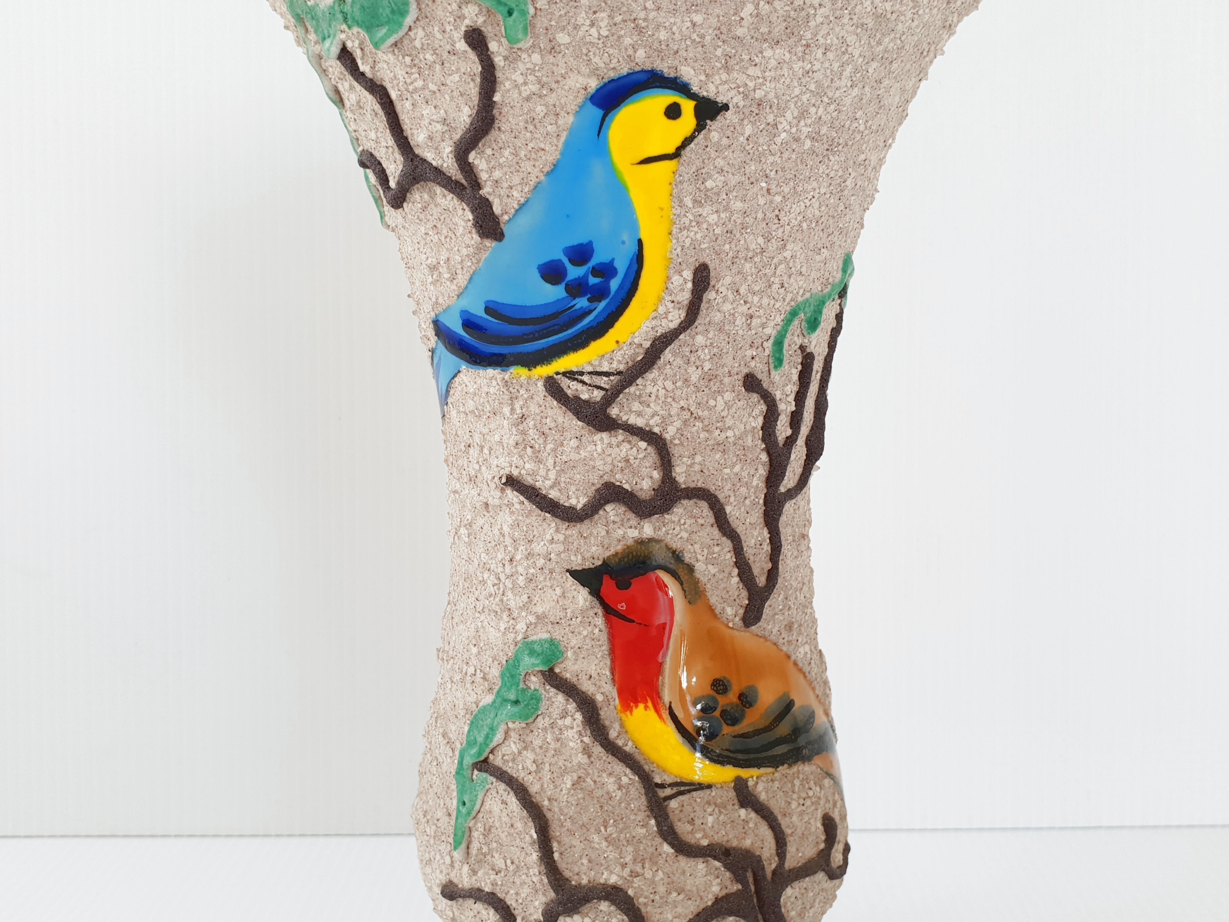 1950 vintage vase by Gabriel Fourmaintraux