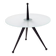 Tripod Beech and Glass Side Table, Italy, 1980s