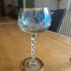 4 Murano crystal wine glasses