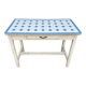 Table cuisine bois tôle émaillée années 50