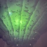 Art Deco chandelier in Clichy uraline glass