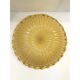 Venetian Amber Graniglia Budino Murano Glass Flush Mount in Vintage 1970s