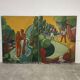 1950s diptych in the post-nabis style