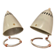 Pair of large metal osram lamps 1950.