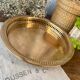 Plateau de service rond en laiton
