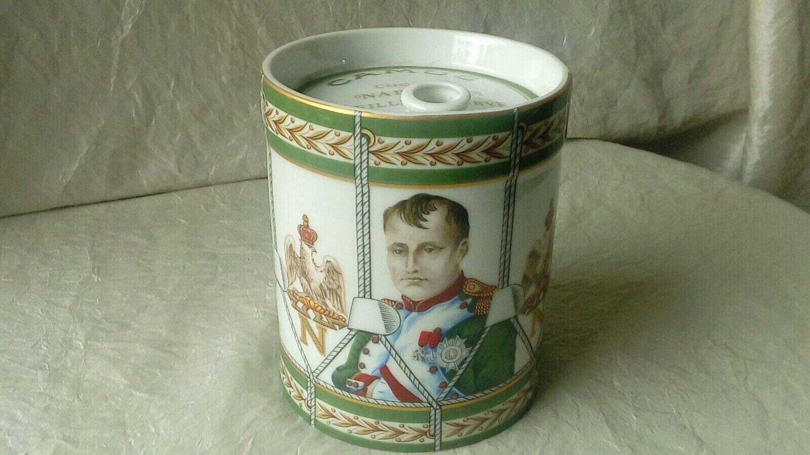 Napoleon cognac porcelain bottle camus haviland limoges empir style
