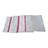 3 old mixed-breed tea towels