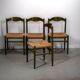 Green beech and rush dinning chairs