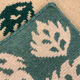 Antique indian carpet hand made green cream wool area 120x205cm