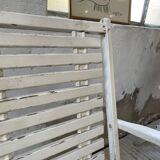 4 white wooden garden chairs