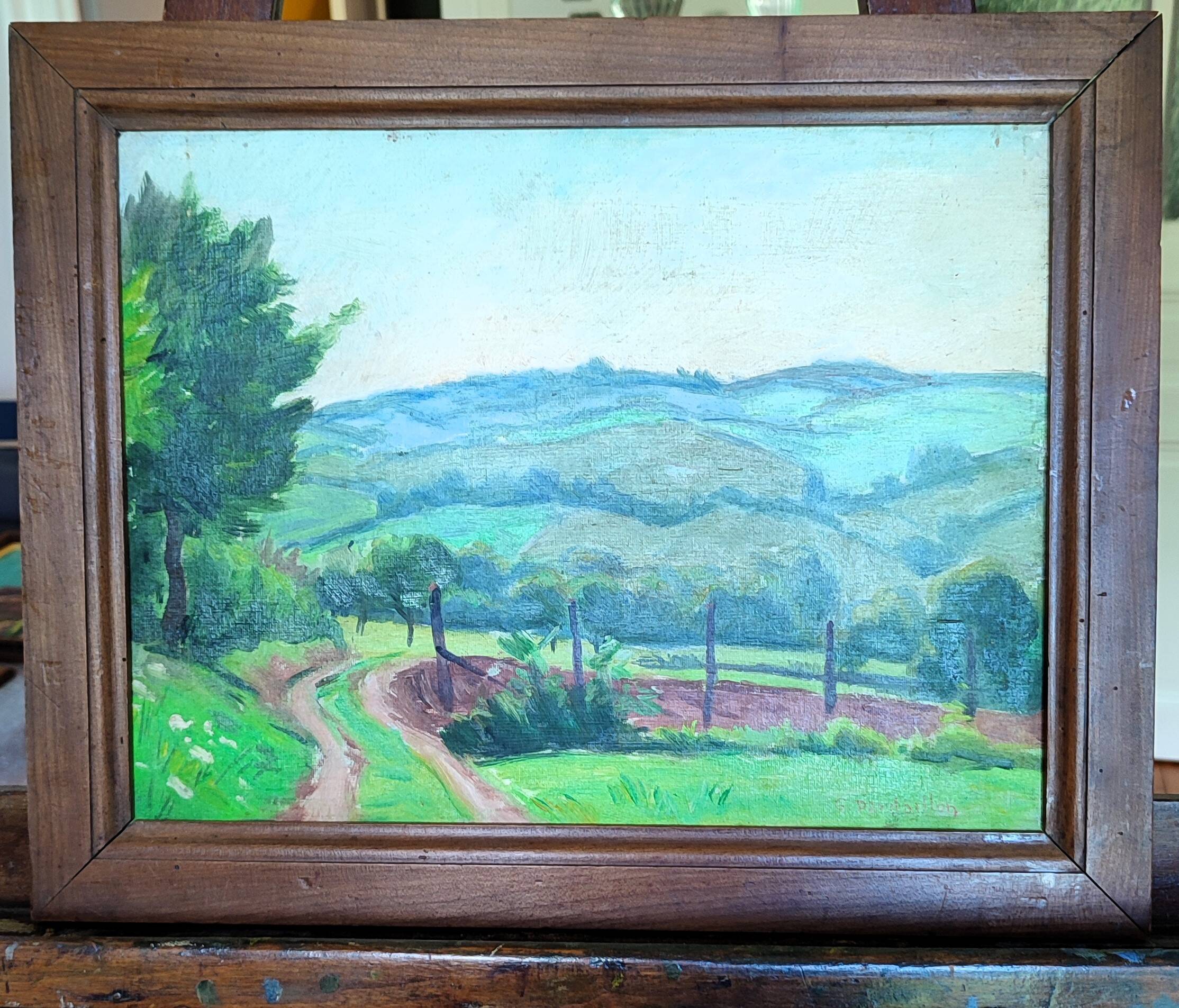 Landscape of limousin by gaston dardaillon (19th-20th century)