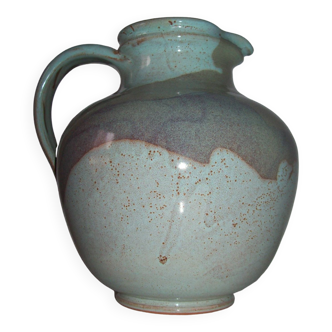 Ceramic pitcher signed Paturel