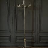 1960s chrome-plated aluminum parrot coat rack with tripod base