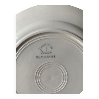 Set of 12 Badonvillier Germaine flat plates