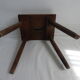 Massive wooden handle stool