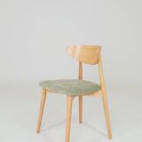 Dining room chairs set of 6 sage green Scandinavian design