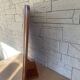 Art Deco modernist mirror in mahogany