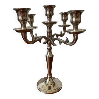 4-branch steel candlestick