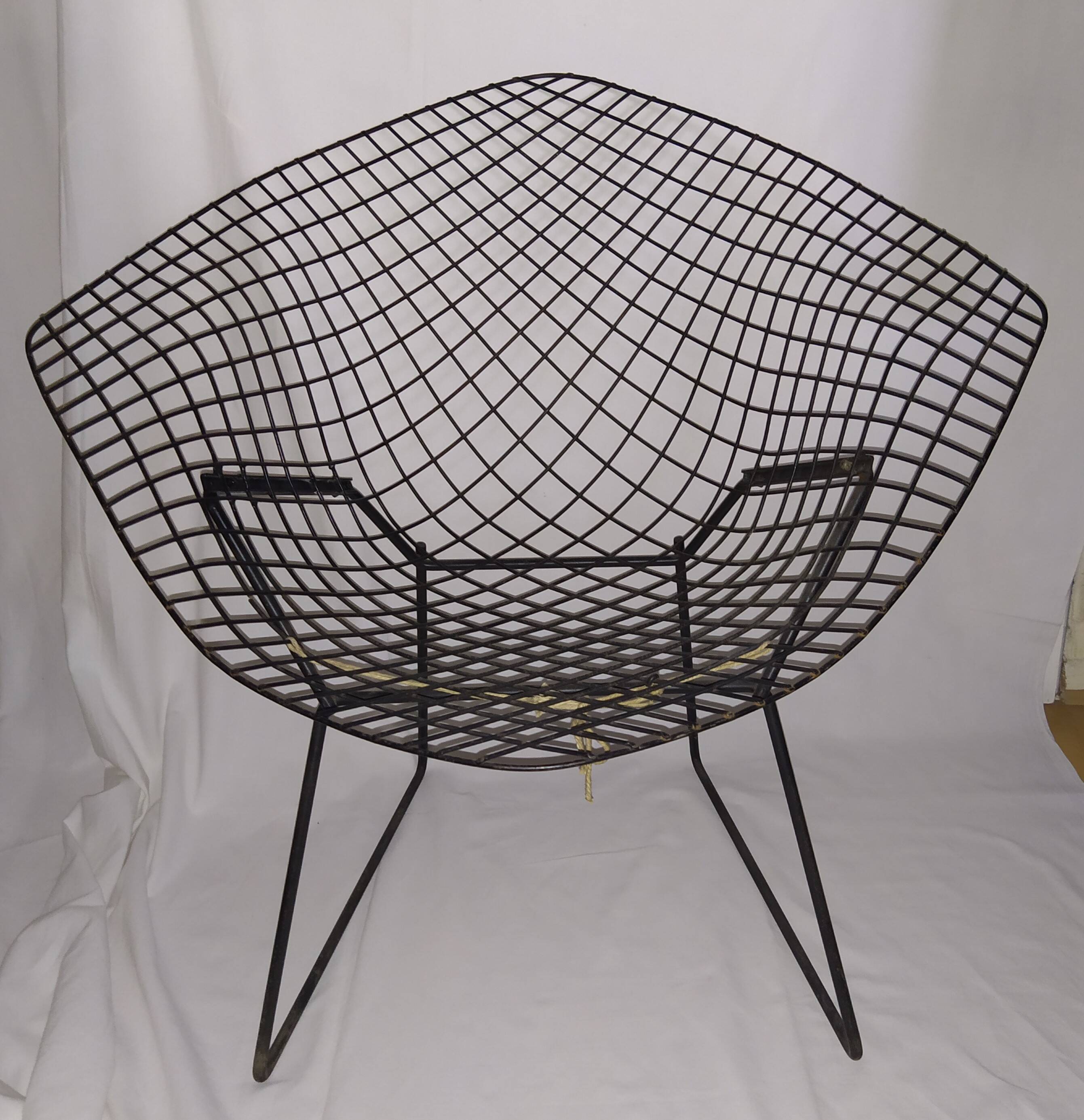 Pair of Diamond armchairs by Harry Bertoia 1960's