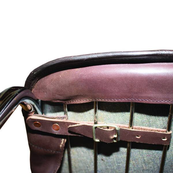 Gastone Rinaldi dining chairs covered with original cow leather, set of two, Italy, 1960s