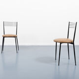 Set of 4 vintage Italian bistro chairs 1970