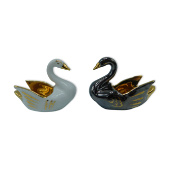 Couple of dirtyons, black swan and white swan