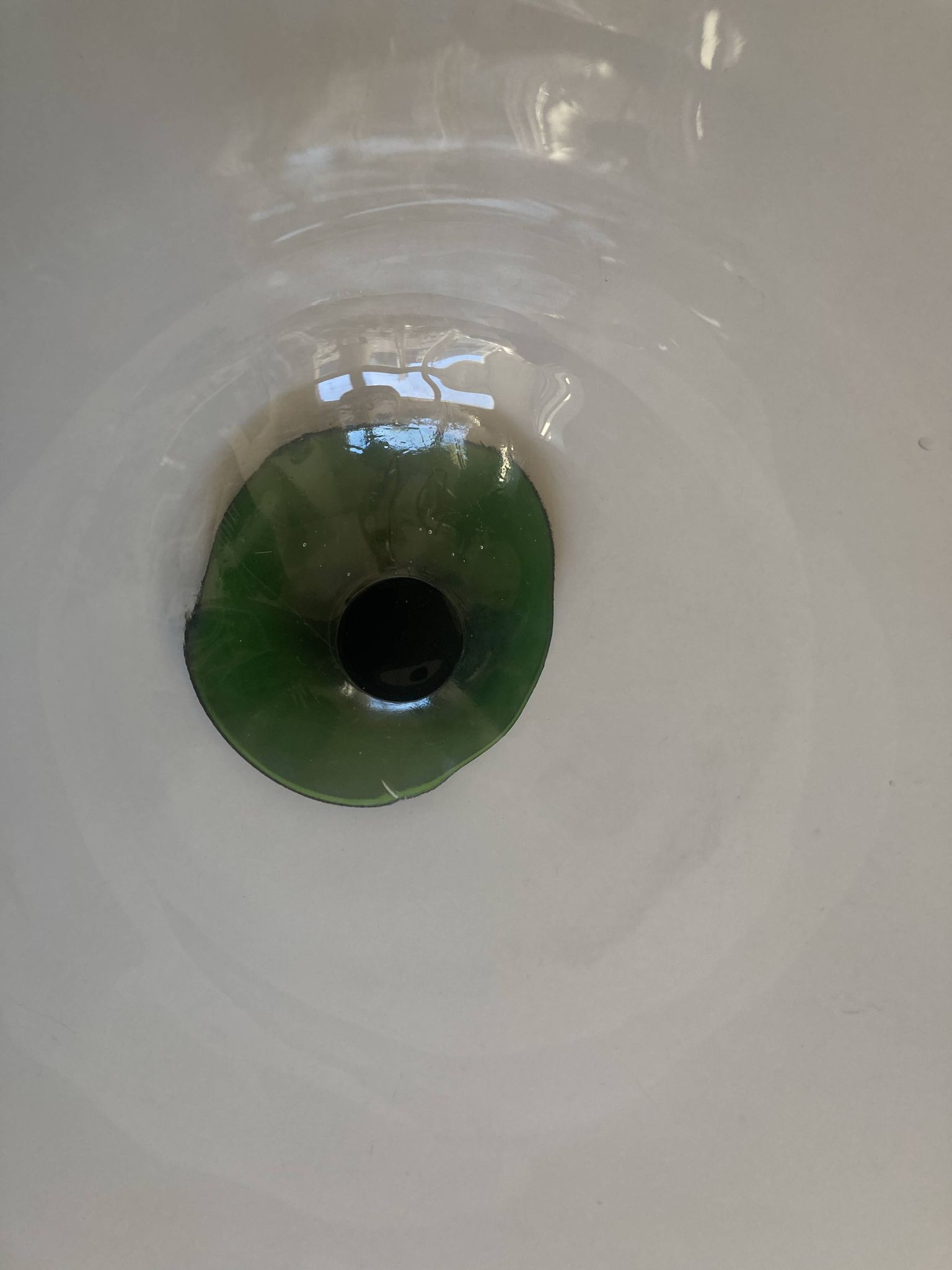 XXXL blown glass vase from Empoli 1960
