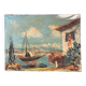 Marine Méditerranéenne, huile sur toile