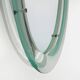 Wall mirror with curved glass frame by Metalvetro, 1970s