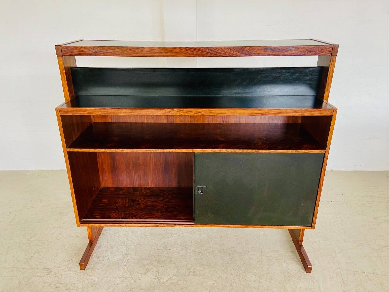 Mid-century rosewood bar and stools by Niels Erik Glasdam Jensen 1960s