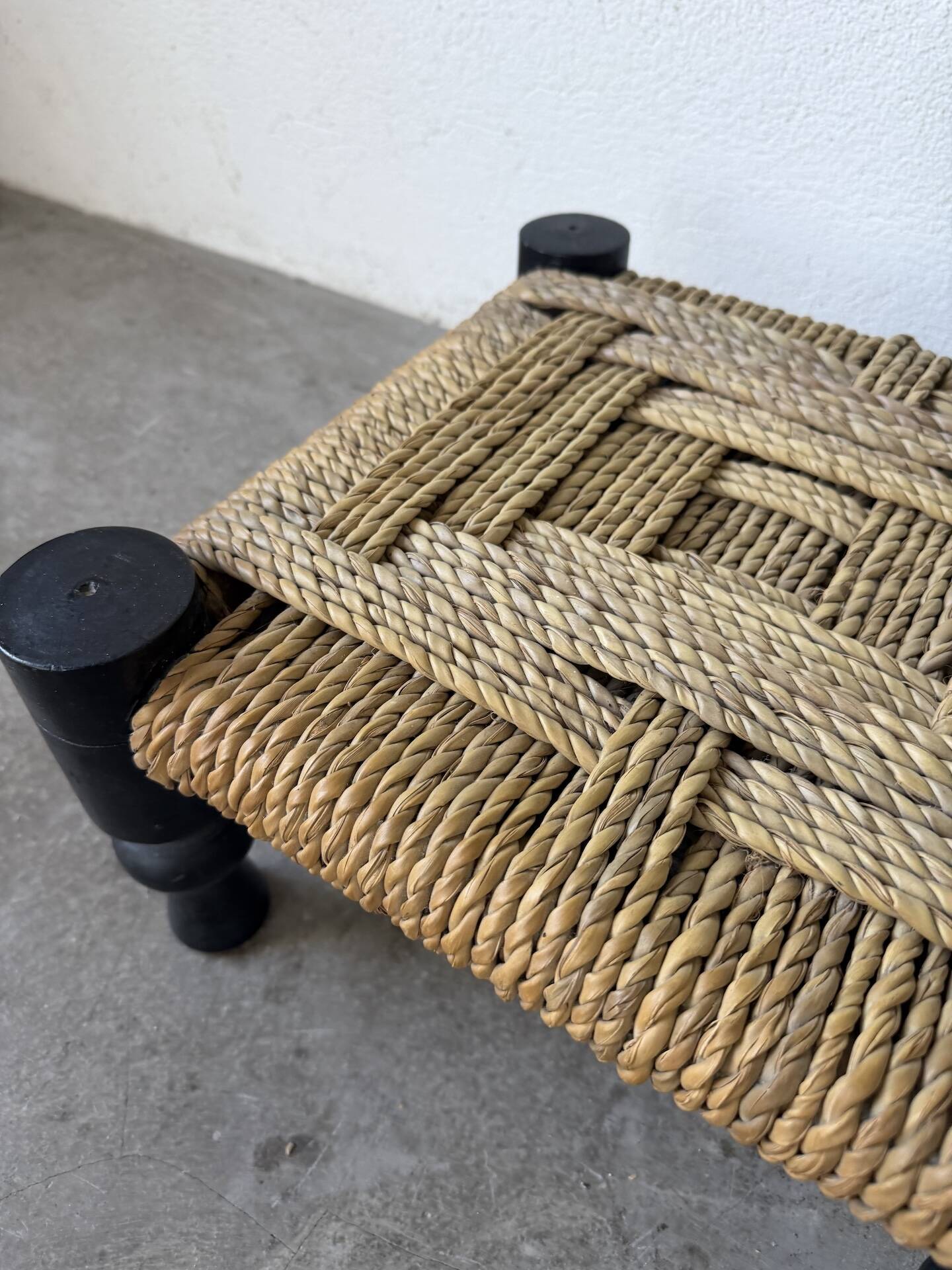 Small low stool or footrest DLC Audoux Minet