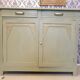Low wood sideboard 2 doors
