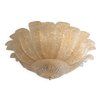 Murano Style Glass Sputnik Chandelier Flush Mount, Mazzega Zuccheri Venini