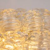 Spectacular Sputnik Flush Mount Glass Snow Balls by Doria, Germany, 1970s