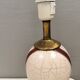 Table lamp in crackled ceramic with brass top, by Jenkin, 1970s.