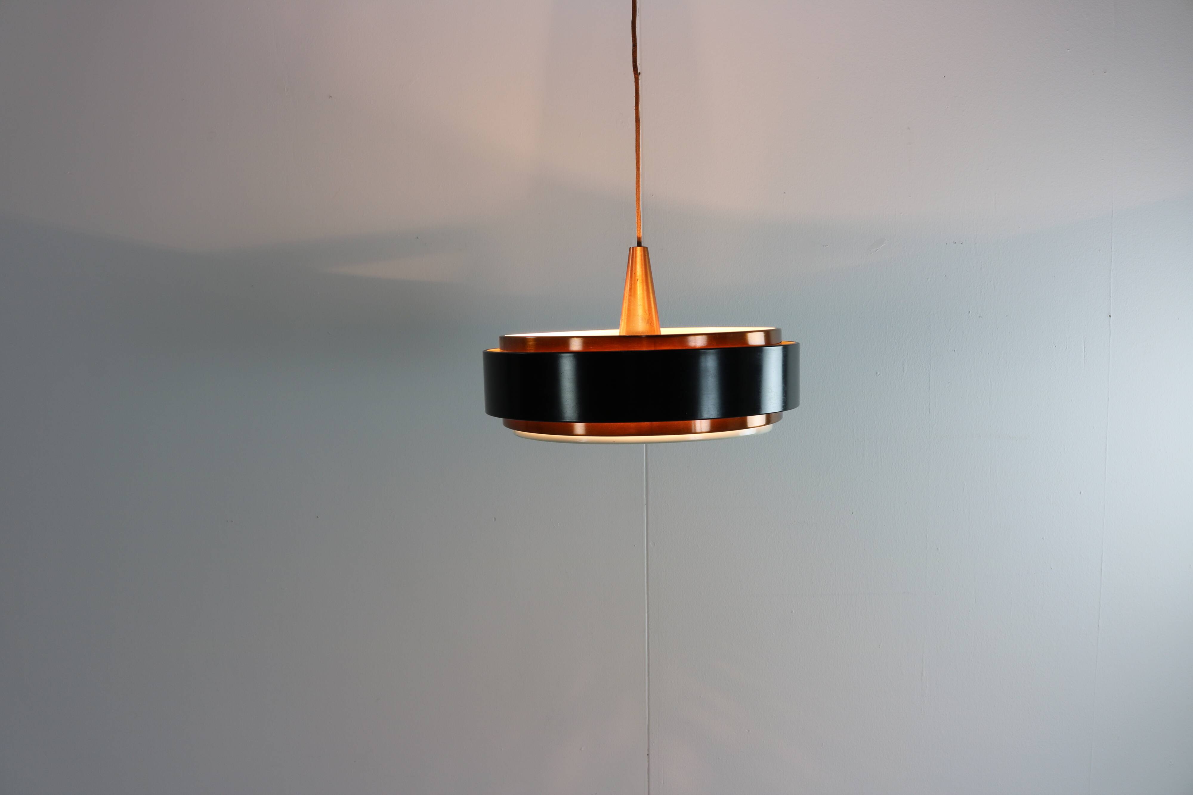 Sixties design copper pendant lighting for Hiemstra Evolux