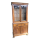 Louis Philippe two-body bookcase in walnut wood.