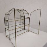 Old table display case