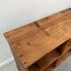 Antique pine storage cabinet with lockers