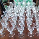 Set of 40 Daum France crystal glasses, Orval model