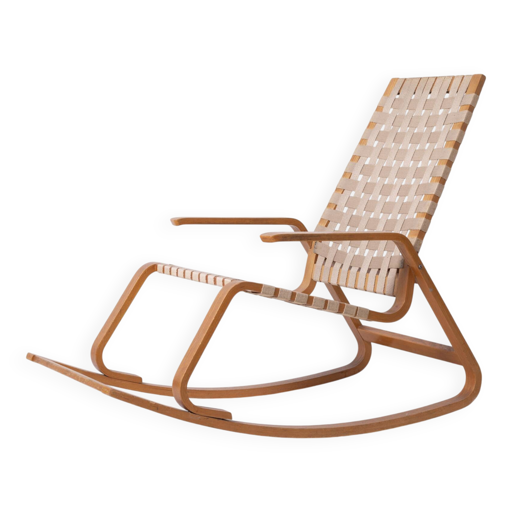 Bentwood rocking chair by Ludvik Volak, Holesov, Czechoslovakia, 1960s