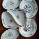 Set of porcelain dishes with a phoenix theme - 1950s-60s large manufacture