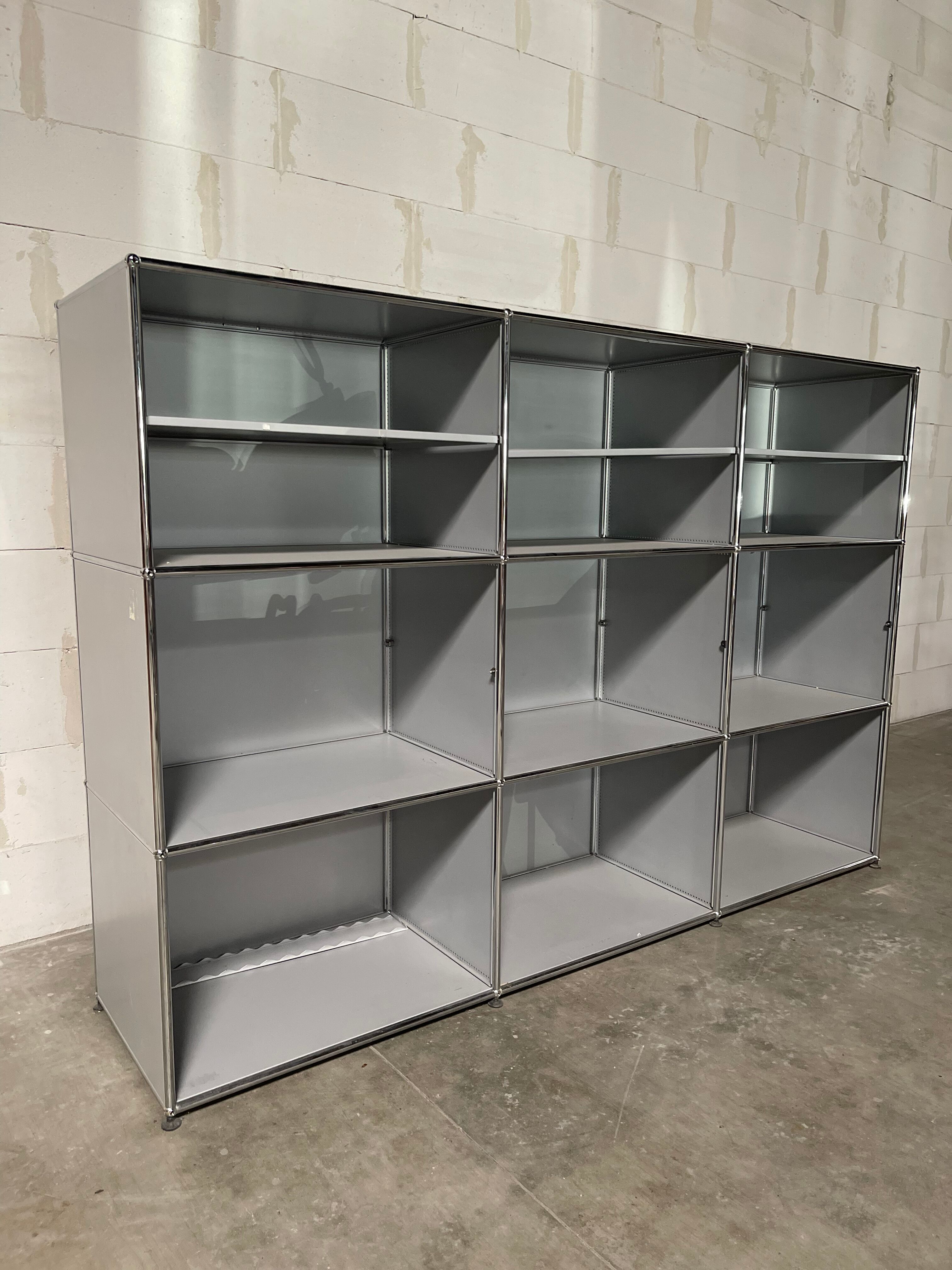 Large storage shelf USM Haller - Switzerland 1970'