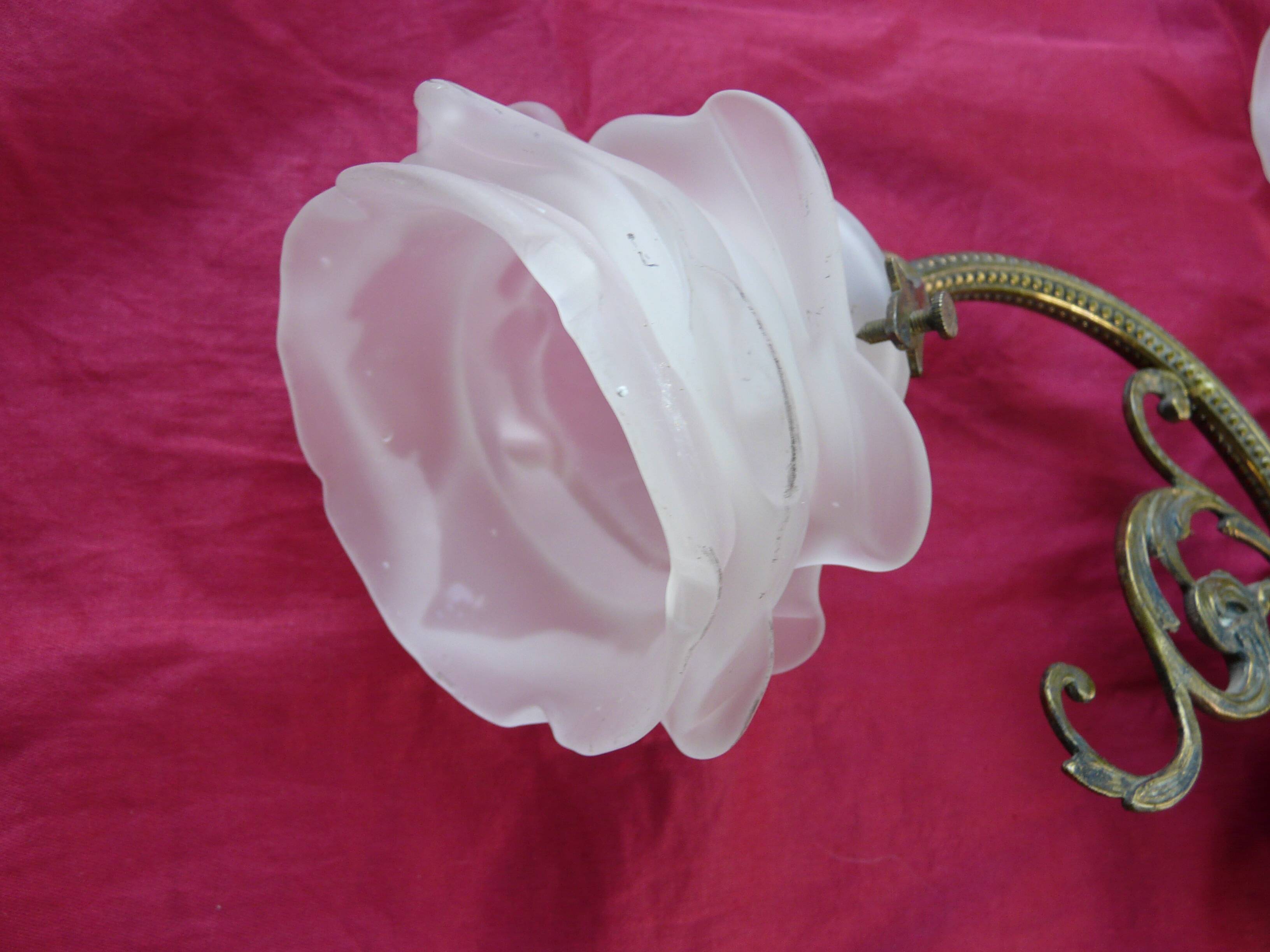 old pair of Napoleon III bronze wall sconces