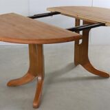 Round Danish Design dining room table extendable 'Auenwald'