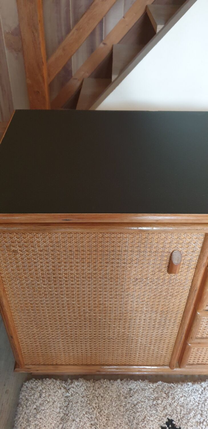 Bamboo and canning sideboard